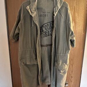 Free People Military Style Olive Jacket